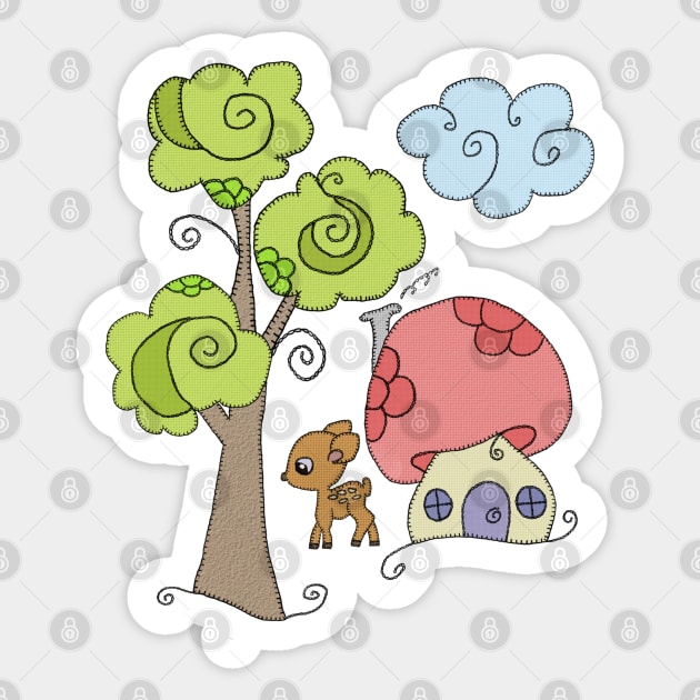 Zauberwald Sticker by Blumchen